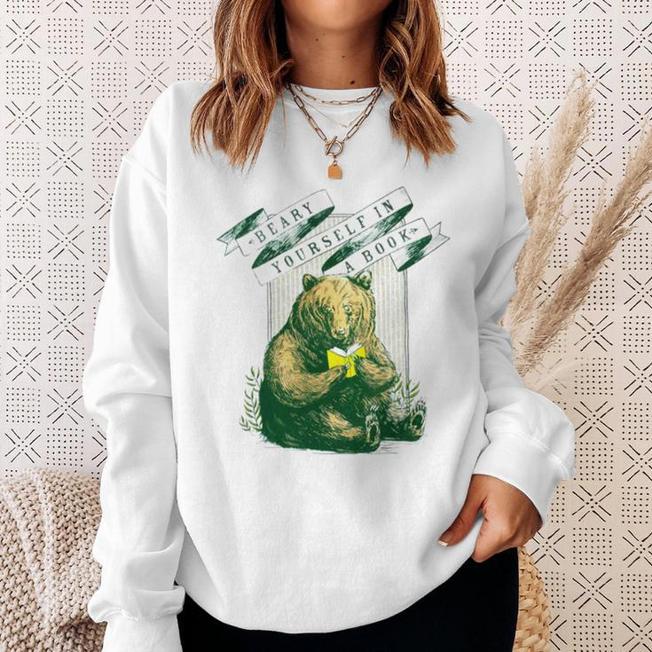 Beary Yourself In A Book Sweatshirt Gifts for Her