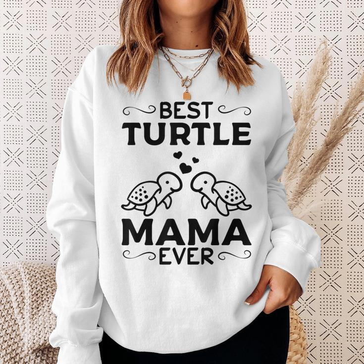 Best Turtle Mama Ever Sea Turtles Mama Cute Turtle Sweatshirt Gifts for Her