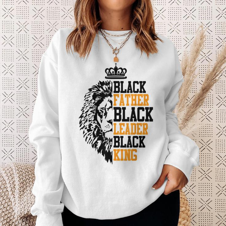 Black Father Black Leader Black King Father Day Gift For Men Sweatshirt Gifts for Her