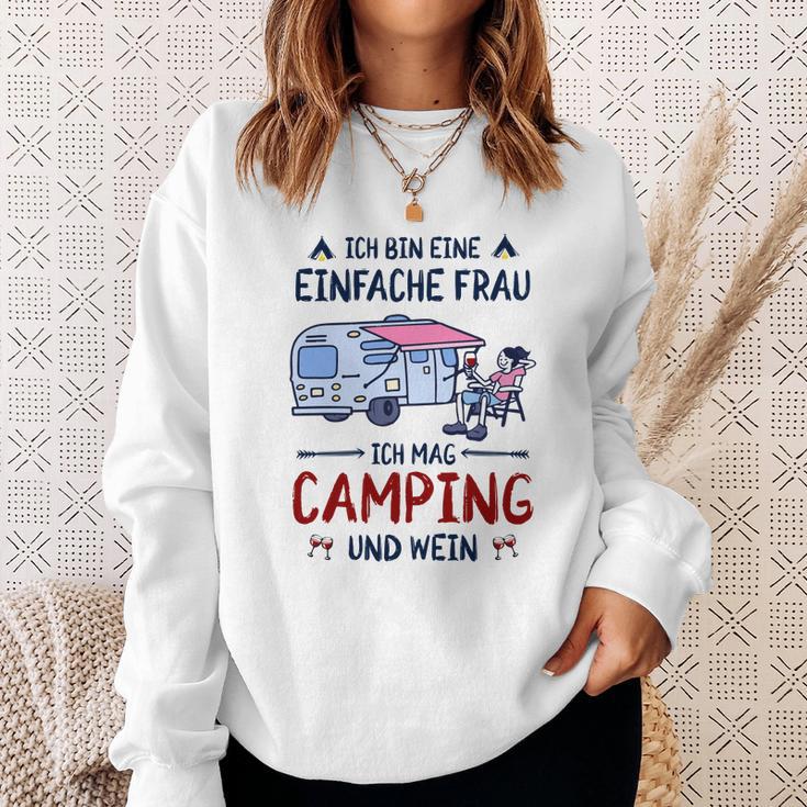 Camping Ich Bin Einfache Frau Sweatshirt Geschenke für Sie