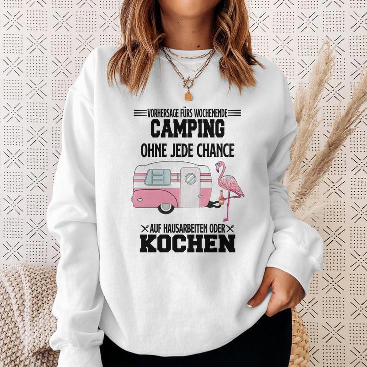 Camping Vorhersage Fürs Wochenende Sweatshirt Geschenke für Sie