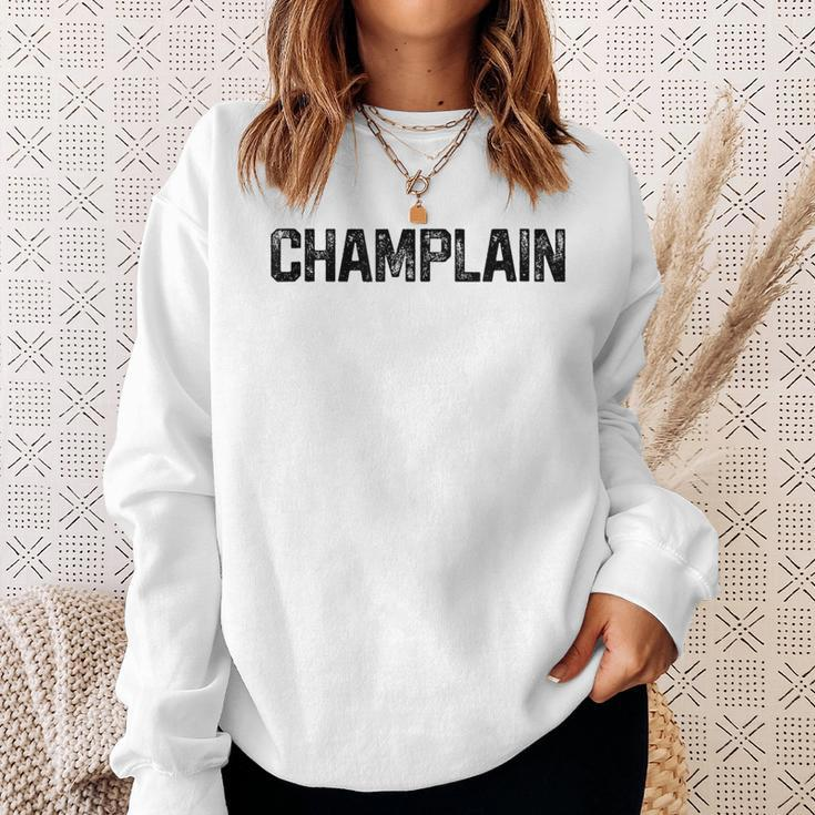 Champlain Vintage Retro College University Alumni Sweatshirt Gifts for Her