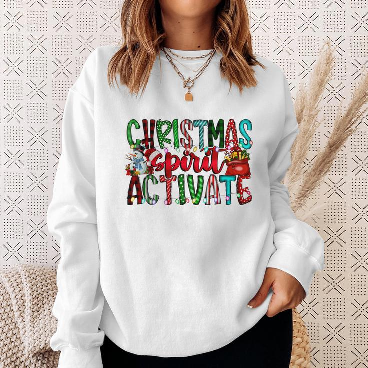 Christmas Spirit Activate Funny Christmas Xmas V2 Sweatshirt Gifts for Her