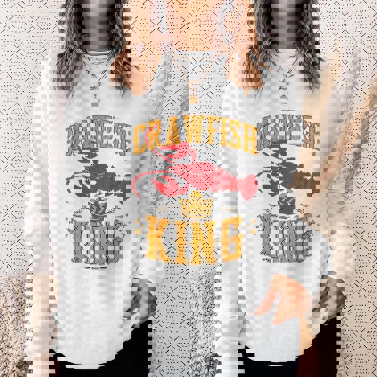 Crawfish King Crawfish Boil Party Festival Men Women Sweatshirt Graphic Print Unisex Gifts for Her