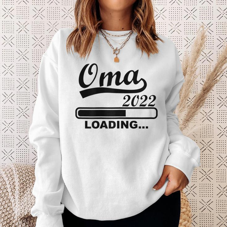 Damen Werdende Oma 2022 Ich Werde Oma 2022 Oma Loading Sweatshirt Geschenke für Sie