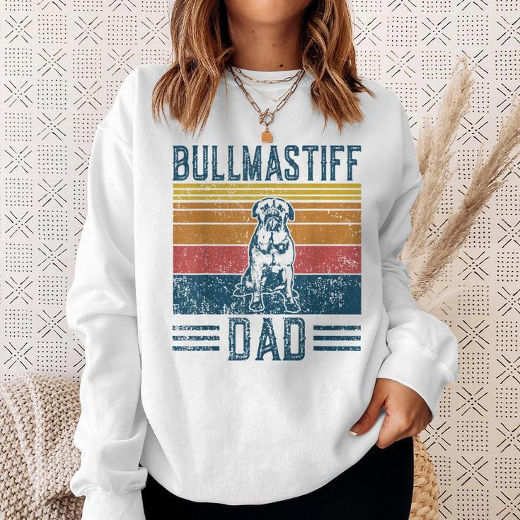 Dog Dad - Vintage Bullmastiff Dad Sweatshirt Gifts for Her