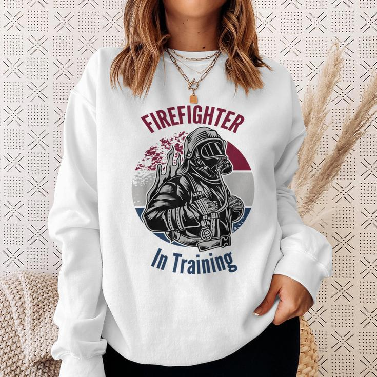 Fire Fighter In Training Gift Sweatshirt Gifts for Her