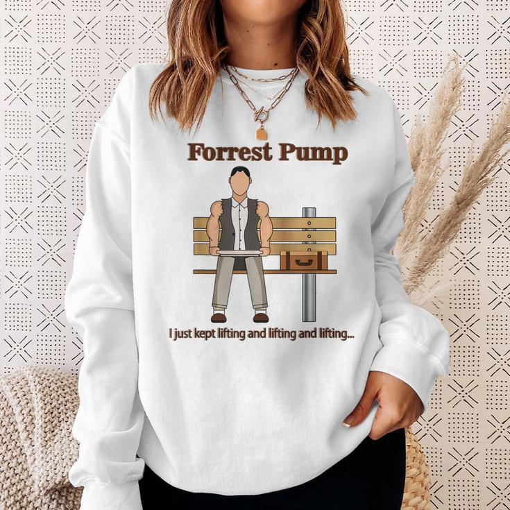 Forrest Pump Funny Powerlifting Weightlifting Bodybuilding Sweatshirt Gifts for Her