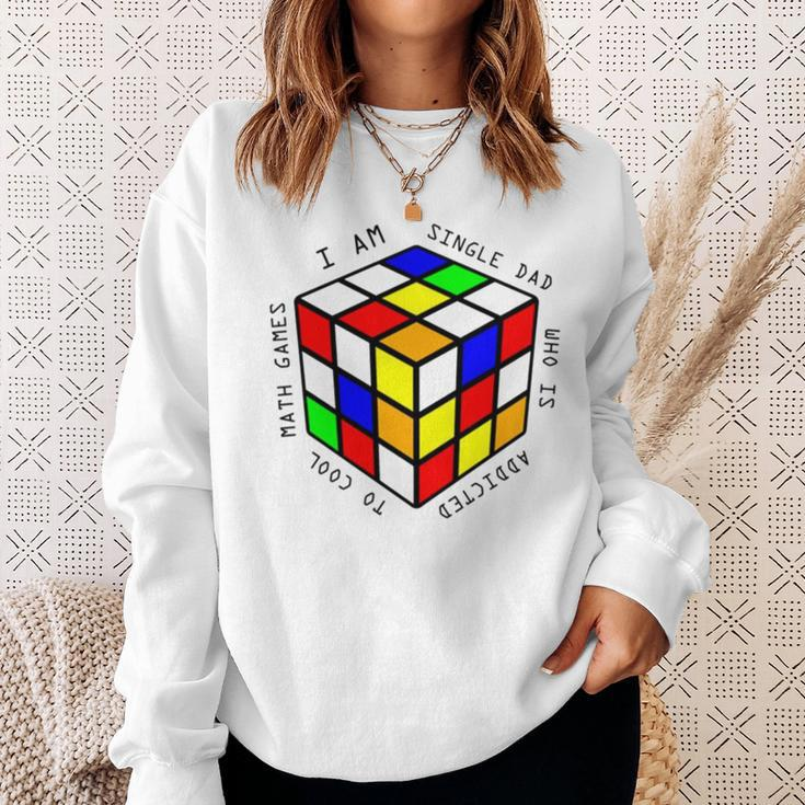I Am A Single Dad Who Is Addicted To Cool Math Games Sweatshirt Gifts for Her