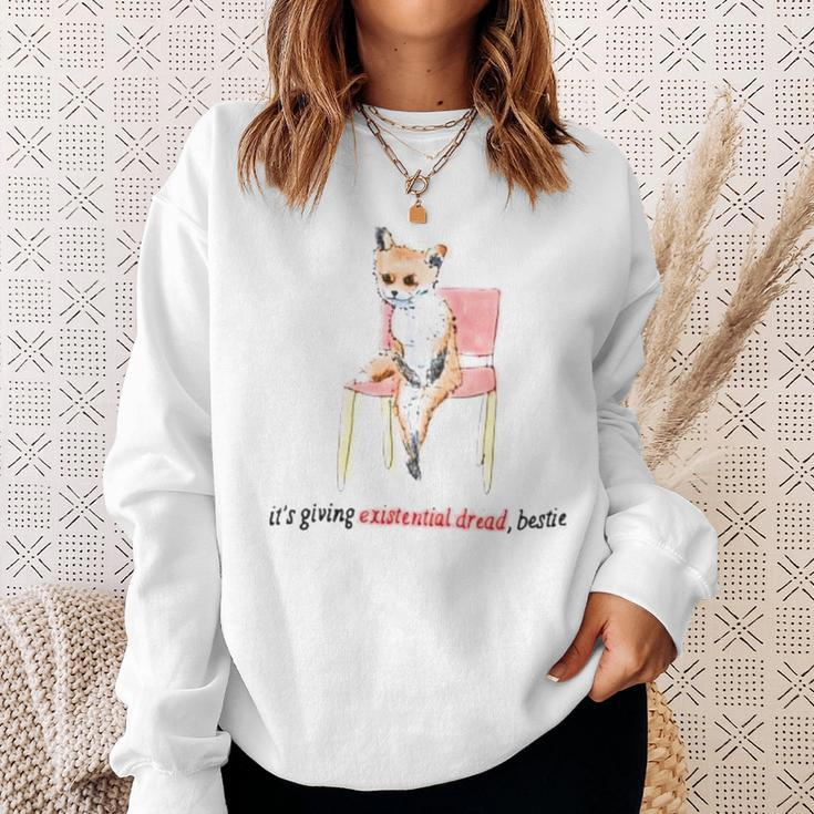 It’S Giving Existential Dread Bestie Sweatshirt Gifts for Her