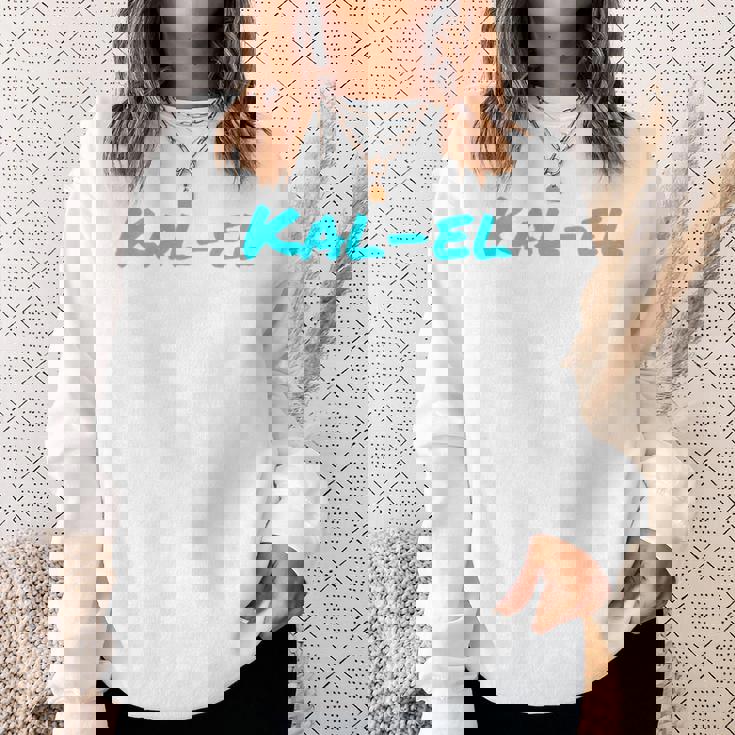 Kal El Typo Design Sweatshirt Gifts for Her