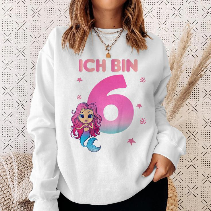 Kinder 6 Geburtstag Mädchen Meerjungfrau Nixe Ich Bin 6 Jahre Sweatshirt Geschenke für Sie