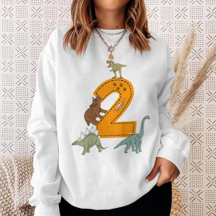 Kinder Geburtstags 2 Jahre Junge Dinosaurier Dino Sweatshirt Geschenke für Sie