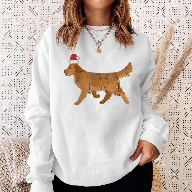 Lustiges Golden Retriever Weihnachts-Sweatshirt, Hunde-Design Tee Geschenke für Sie