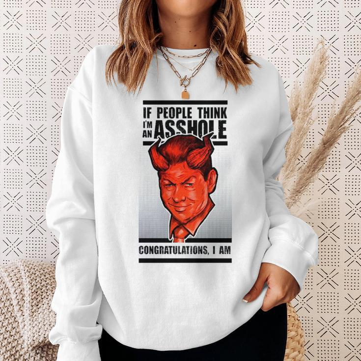 Mcmahon Congratulations If You Think I’M An Asshole Congratulations I Am Sweatshirt Gifts for Her