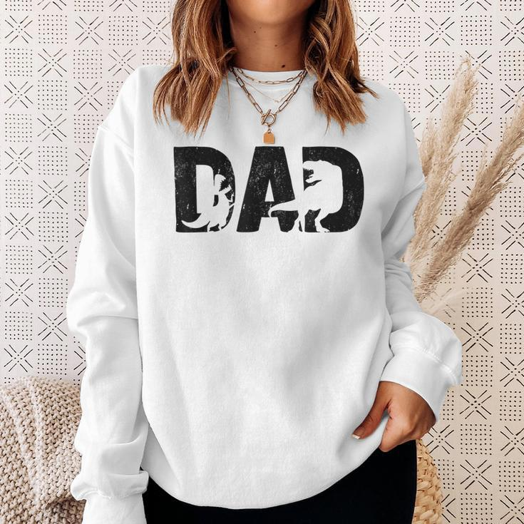 Mens Trex Dad Dinosaur Lover Cool Vintage Mens Fathers Day Sweatshirt Gifts for Her