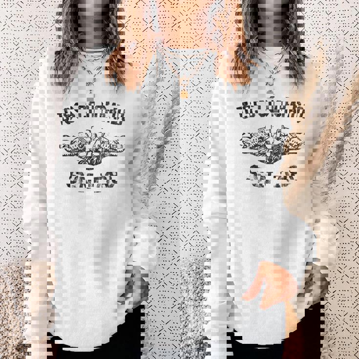 Mens Uss Colorado Ssn-788 Attack Submarine Badge Vintage Sweatshirt Gifts for Her