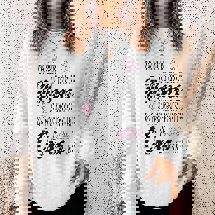 Omi Besser als Mama Sweatshirt, Lustiges Oma Großmutter Tee Geschenke für Sie