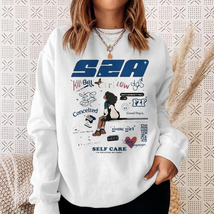 Sza Vintage New Bootleg 90S Black Sweatshirt Gifts for Her