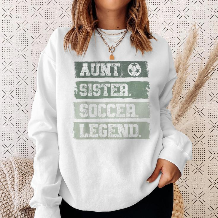Tante Schwester Fußballlegende Used-Legende Grunge F Sweatshirt Geschenke für Sie