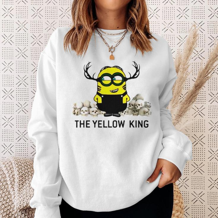 The Yellow King Minoion And Skulls Sweatshirt Gifts for Her