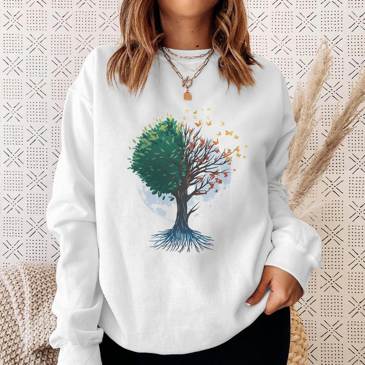Tree Of Butterflies Sweatshirt Gifts for Her