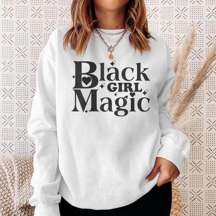 Vintage Afro Black Girl Magic Black History Retro Melanin Sweatshirt Gifts for Her