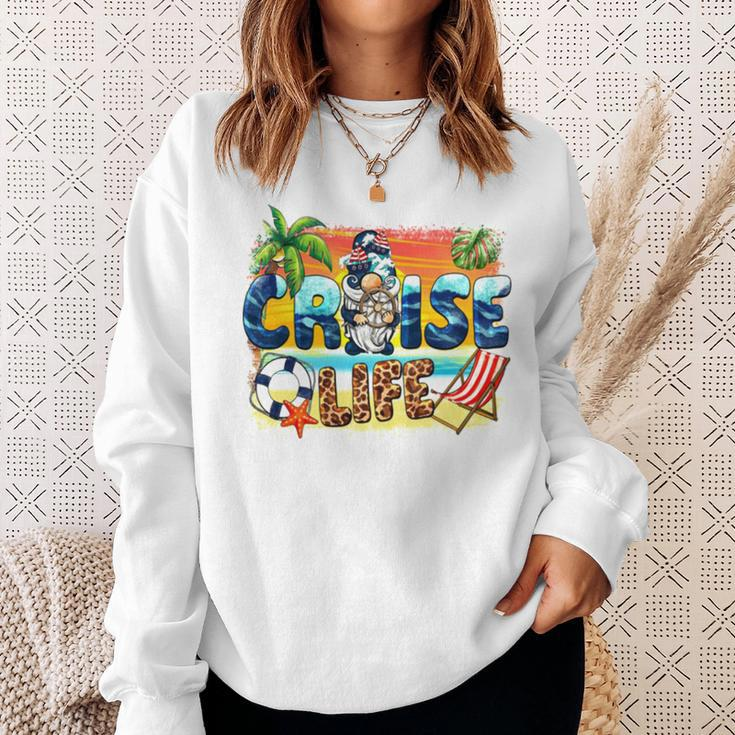 Western Cruise Life Sailor Gnome Sweatshirt Gifts for Her