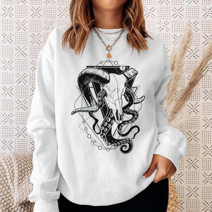 Zodiac Dead Aries &Amp Tentacles Sweatshirt Gifts for Her
