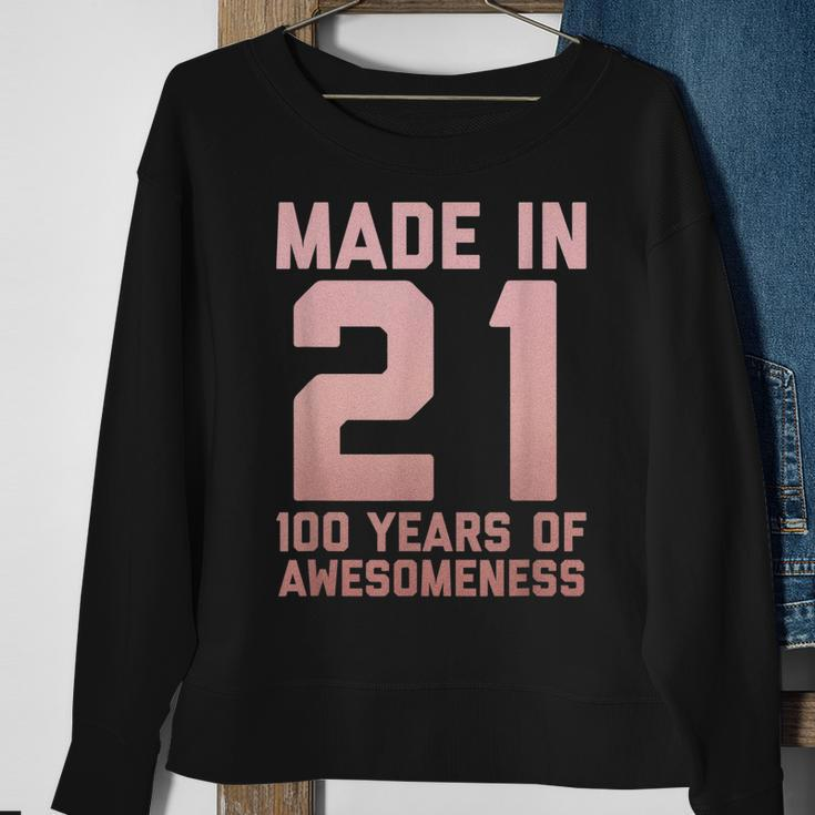 100 Geburtstag Geschenk Frau Mann Alter 100 Jahre Alte Oma V2 Sweatshirt Geschenke für alte Frauen