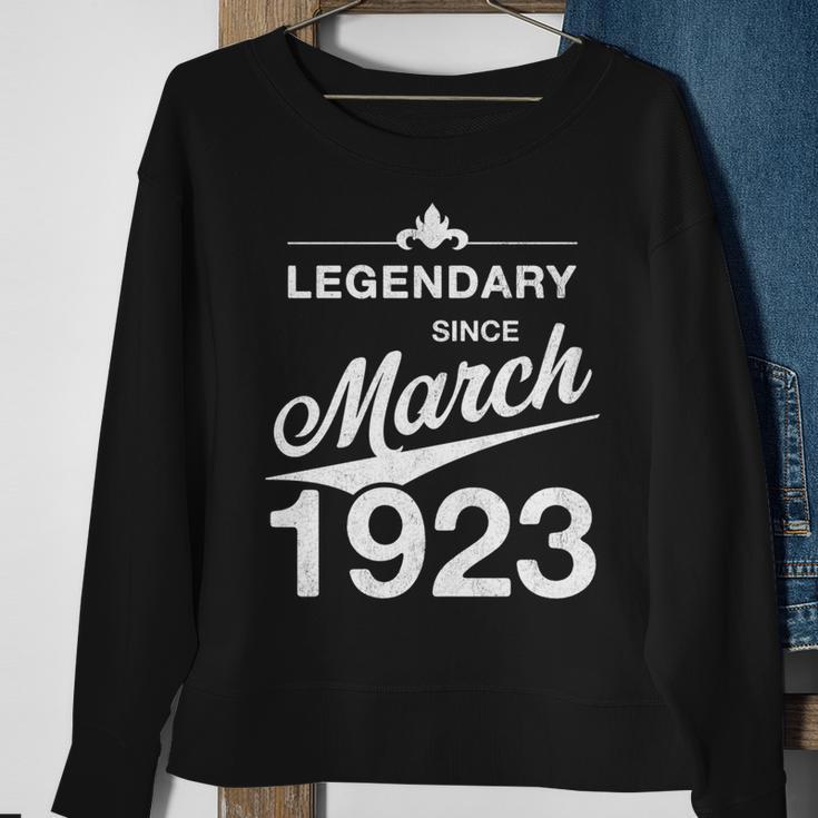 100 Geburtstag 100 Jahre Alt Legendär Seit März 1923 Sweatshirt Geschenke für alte Frauen