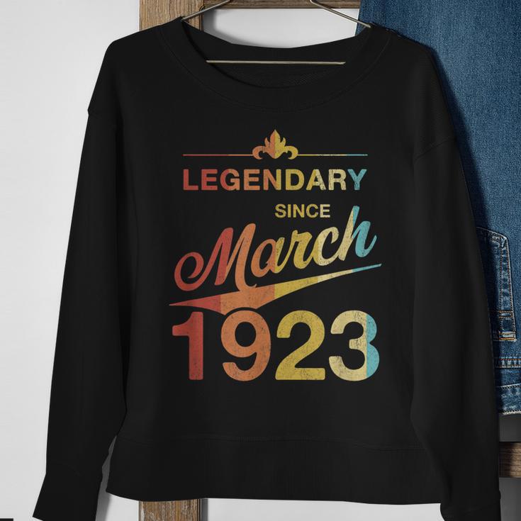 100 Geburtstag 100 Jahre Alt Legendär Seit März 1923 V5 Sweatshirt Geschenke für alte Frauen