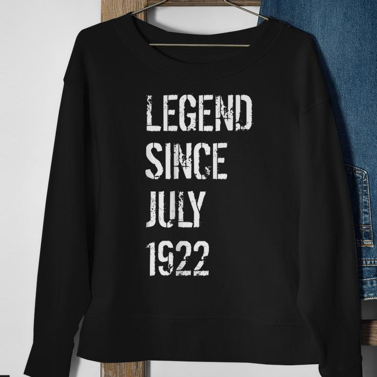 100 Geburtstag Männer Frauen Geboren Juli 1922 Sweatshirt Geschenke für alte Frauen