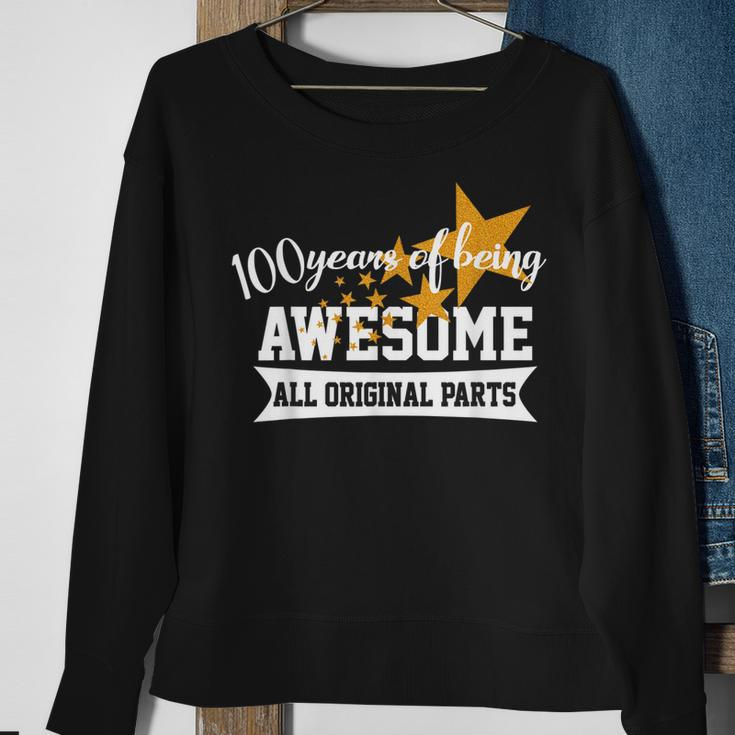 100 Geburtstagsgeschenk Opa Oma Urgroßmutter Komisch Sweatshirt Geschenke für alte Frauen