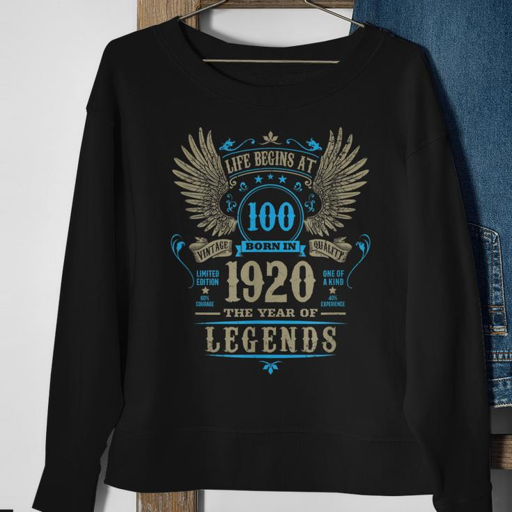 100 Jahre Legende Sweatshirt Männer, Perfektes 1920 Geburtstags-Outfit Geschenke für alte Frauen