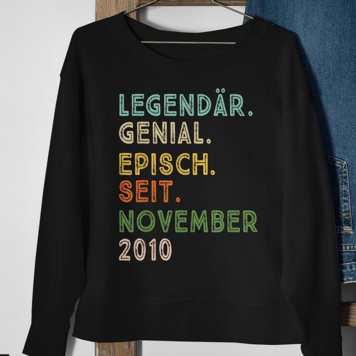 12 Geburtstag November Legendär Episch Seit 2010 Sweatshirt Geschenke für alte Frauen