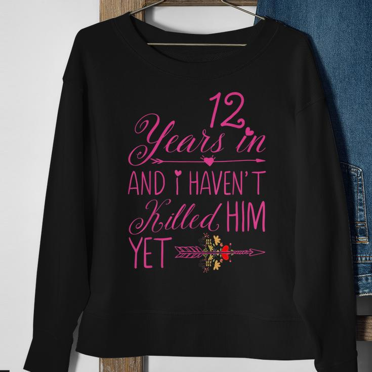 12Th Wedding Anniversary Gifts For Her Married 12 Years Sweatshirt Gifts for Old Women