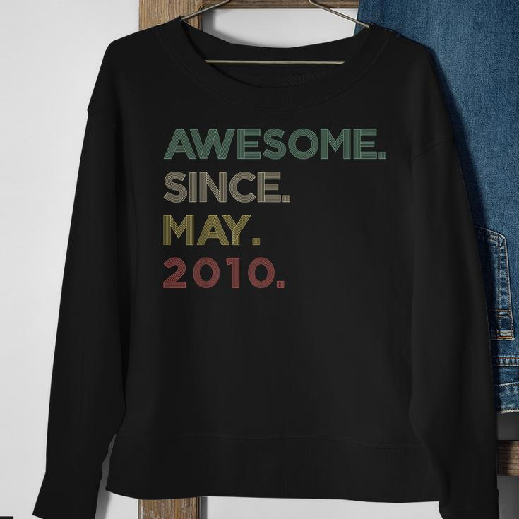 13 Year Old Awesome Since May 2010 13Th Birthday Sweatshirt Gifts for Old Women