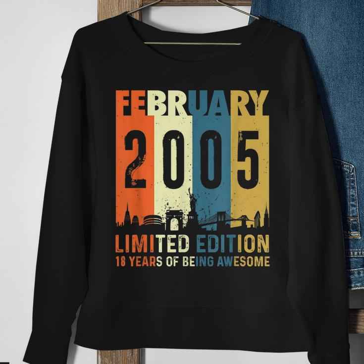 18 Limitierte Auflage Hergestellt Im Februar 2005 18 Sweatshirt Geschenke für alte Frauen