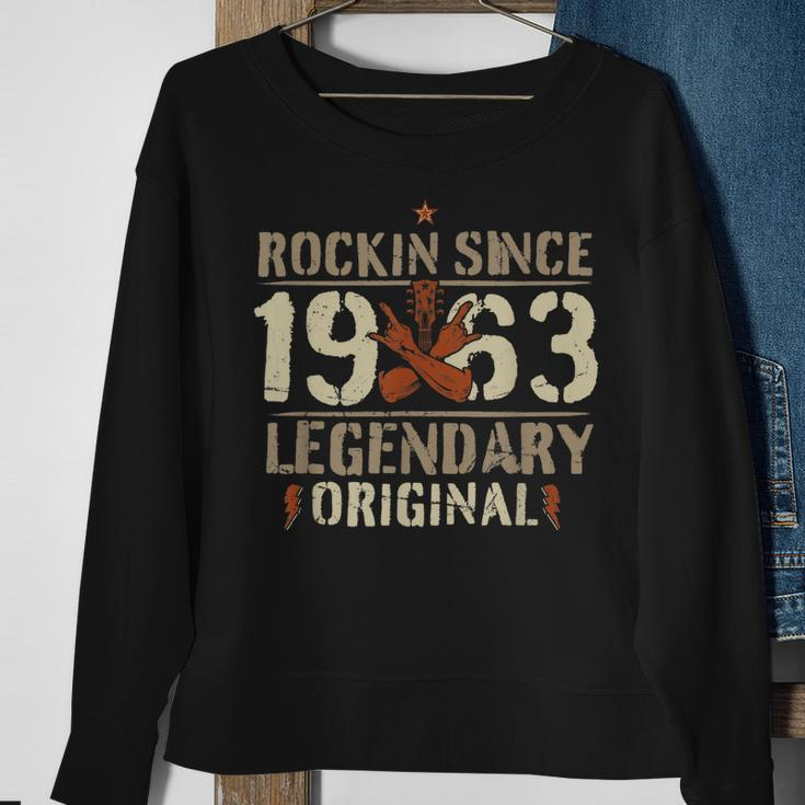 1963 Vintage Geburtstag Rock And Roll Heavy Metal Gesch Sweatshirt Geschenke für alte Frauen