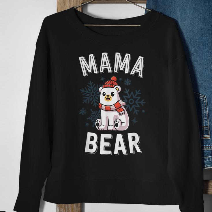 Mama Bear Family Christmas  Polar Bear Holiday Xmas  Men Women Sweatshirt Graphic Print Unisex