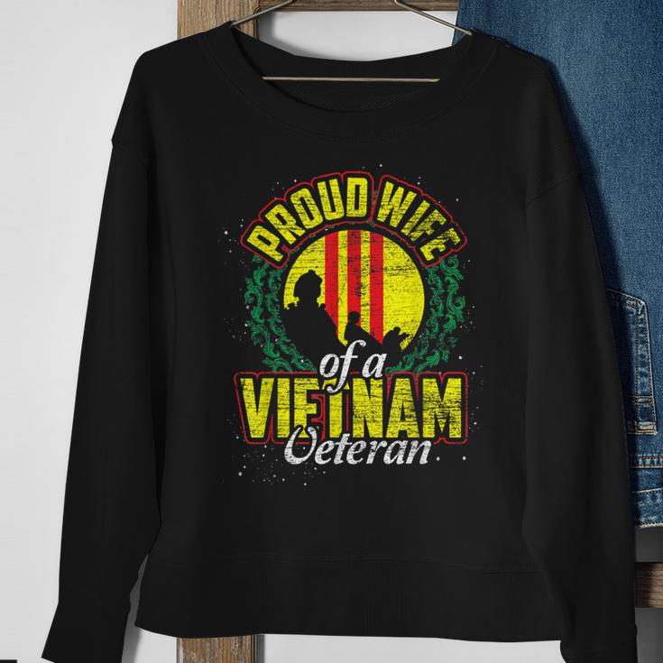 Proud Wife Of A Vietnam Veteran Veterans Day  Men Women Sweatshirt Graphic Print Unisex