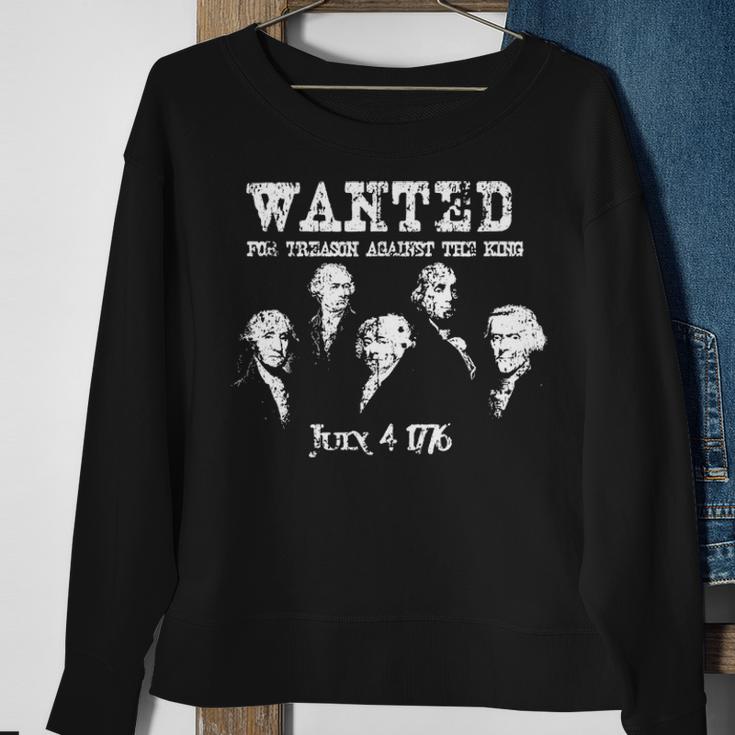 Wanted Treason Founding Fathers 1776 Independence Day V2 Sweatshirt