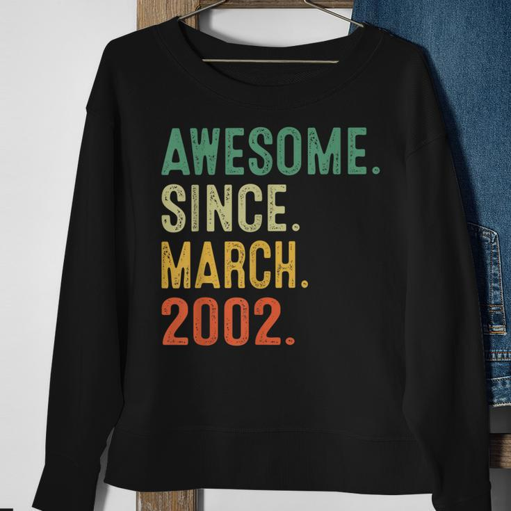 21 Years Old Gifts Awesome Since March 2002 21St Birthday Sweatshirt Gifts for Old Women