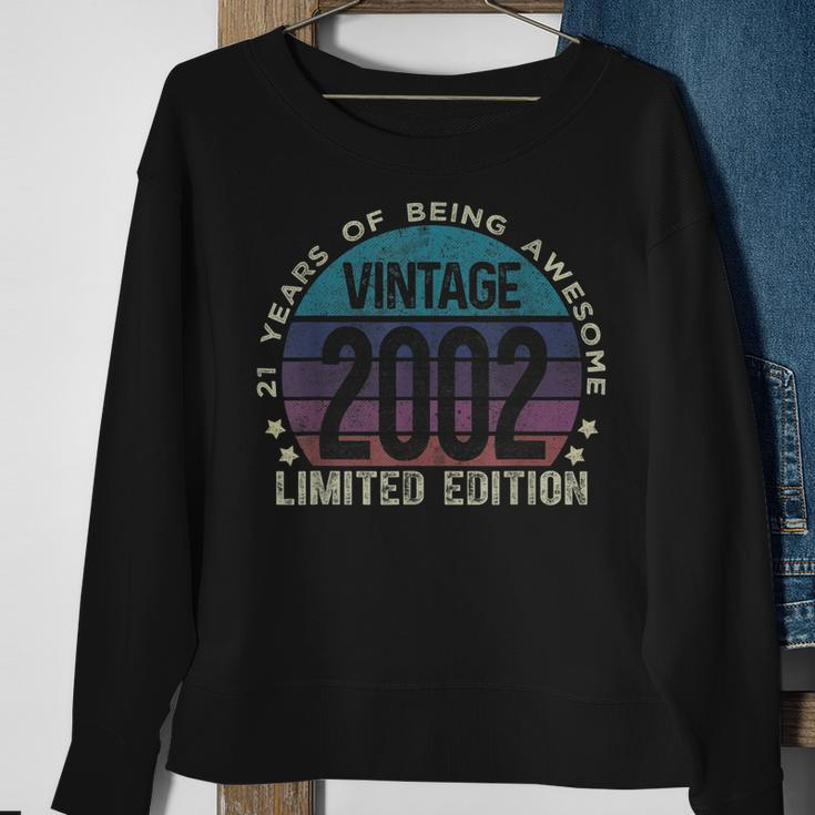 21St Birthday 21 Year Old Gifts Vintage 2002 Limited Edition Sweatshirt Gifts for Old Women