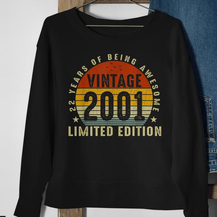 22. Geburtstag Sweatshirt, 2001 Limitierte Auflage, 22 Jahre Awesome Geschenke für alte Frauen