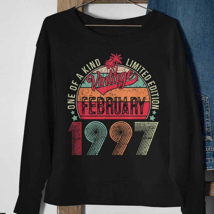 26 Year Old Vintage February 1997 26Th Birthday Men Women Sweatshirt Gifts for Old Women