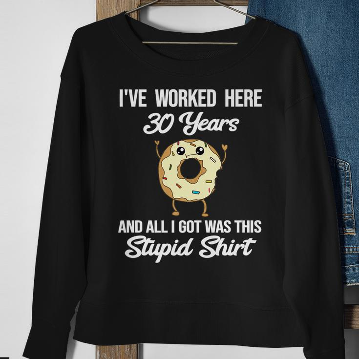 30 Year Work Anniversary Co-Worker Employee 30Th Anniversary  Men Women Sweatshirt Graphic Print Unisex Gifts for Old Women