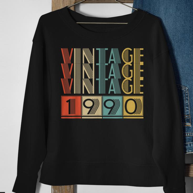 33 Year Old Gifts Made In 1990 Vintage 1990 33Rd Birthday Men Women Sweatshirt Graphic Print Unisex Gifts for Old Women