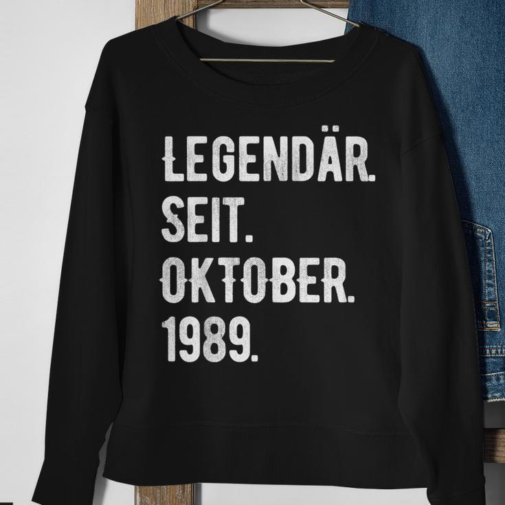 34 Geburtstag Geschenk 34 Jahre Legendär Seit Oktober 1989 Sweatshirt Geschenke für alte Frauen